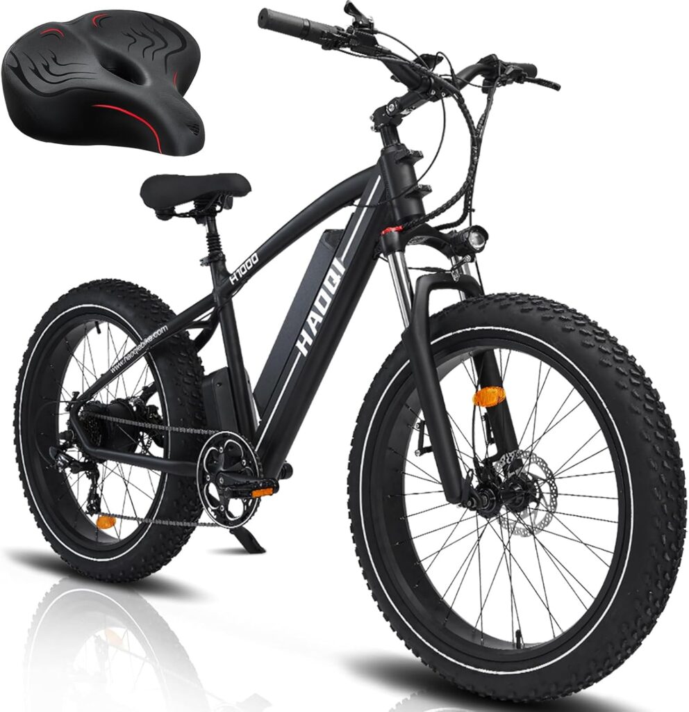 Haoqi Black Leopard Fat Tire Electric Bike